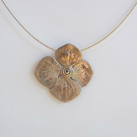 Hydrangea necklace