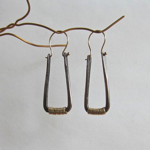 Forged earrings