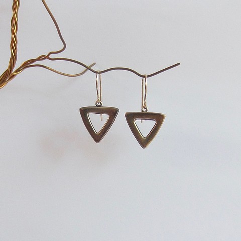 Hollow Triangle earrings