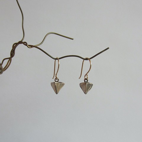 Golden Pyramid earrings