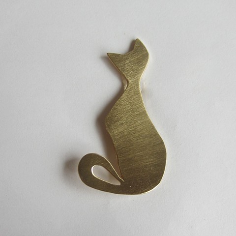 Golden Cat pin