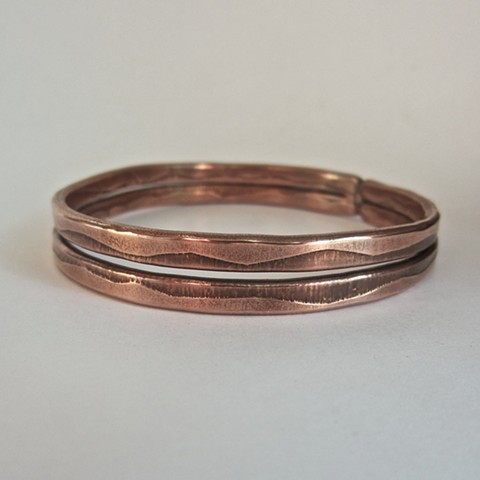 Etched Copper bracelet