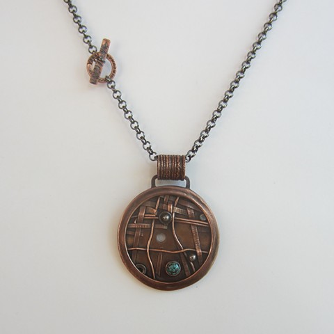 Copper Wind Storm necklace