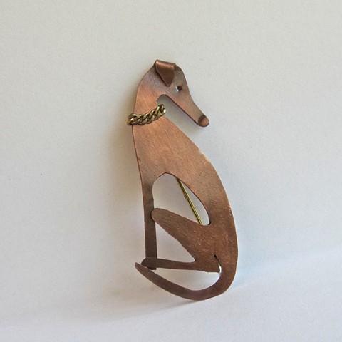 Greyhound pin