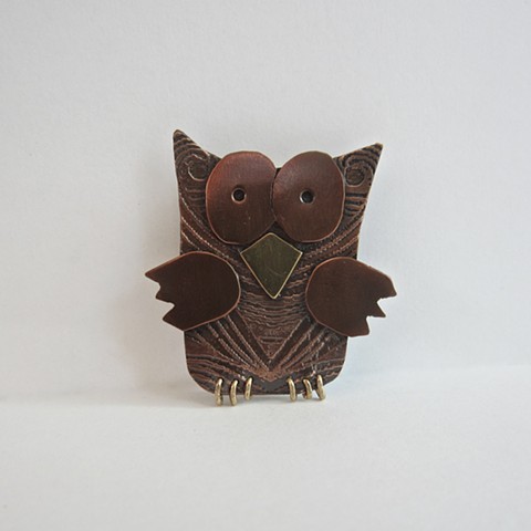 Owl pin