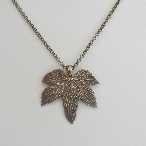 Bronze Leaf necklace