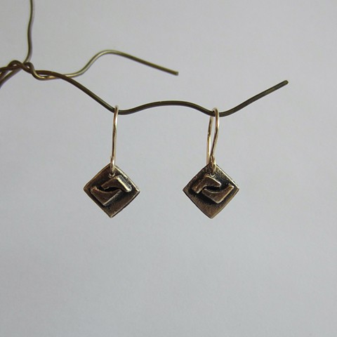 Tiny Square earrings