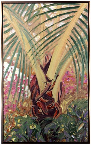 Tree portrait painting acrylic trees palm