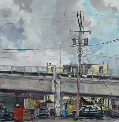 urban landscape painting