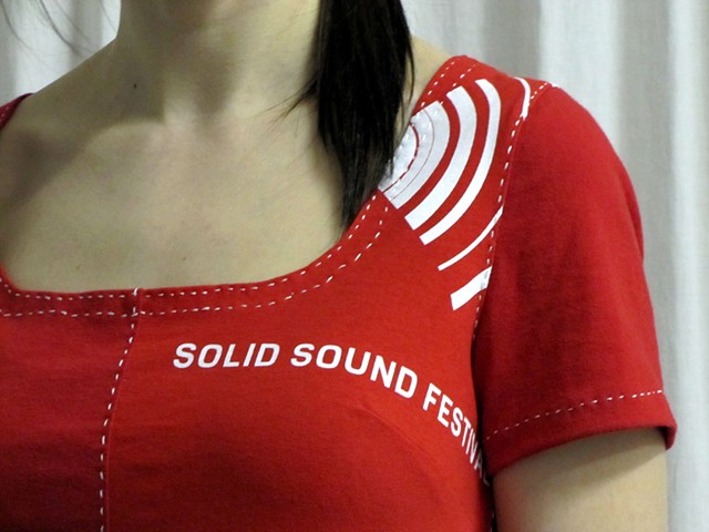 solid sound festival t-shirt dress