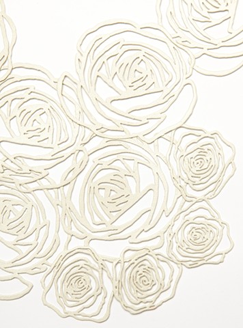 White paper flowers pattern seamless vecvtor free download
