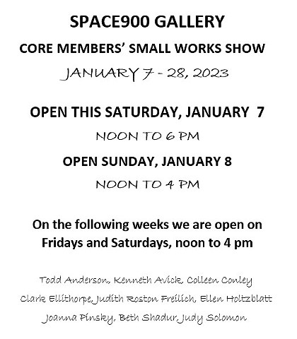 January 2023: Our Small Works Show now up