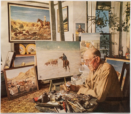 Einar Olstad Paints Old Western Scenes