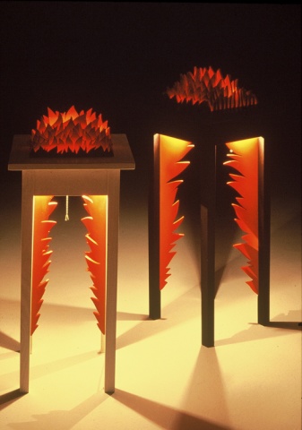 Burning Table Lamps