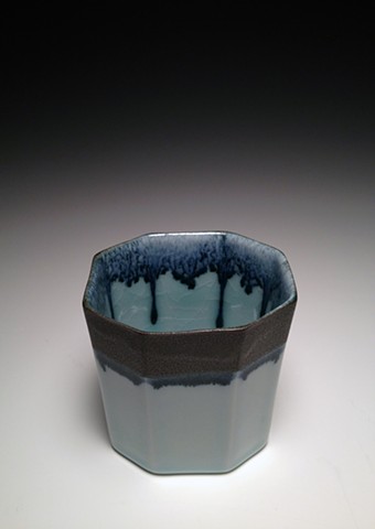 Black and Blue Octa-oval Cup
