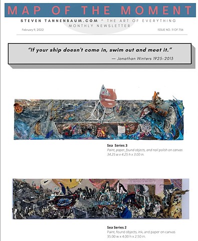 Map of the Moment (MOTM) Issue 11, February 2022 - this art newsletter features works by Gustav Klimt and Steven Tannenbaum