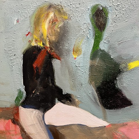 Woman with Horse (detail)