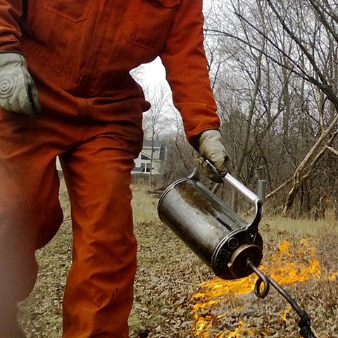 Portrait of the Artist with Drip Torch