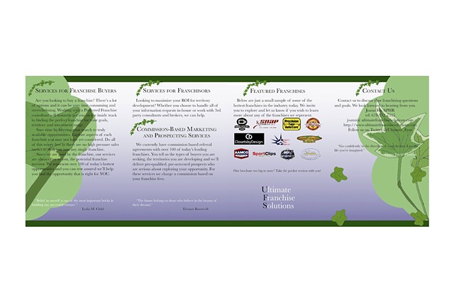 Ultimate Franchise Solutions Brochure 