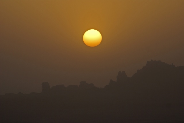 Dust Storm Sunset