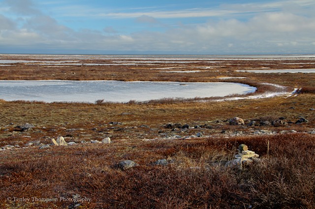 Churchill, Manitoba, Arctic, Hudson Bay, Inukshuk, Kayak rest, Inuit site