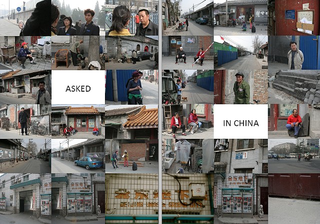 Exploración desde la Memoria:
Beijing Underground City.
"Asked in China". Frames de video.
Beijing, 2009.