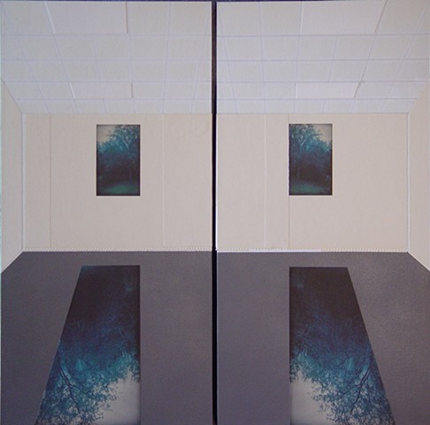  LHSB Classroom 1.602, Diptych #1 (Camera Obscura View)