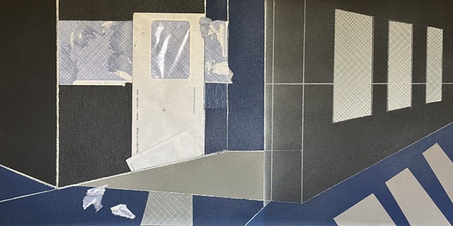 Dual Interior: Two Hallways, One Repeatedly Vandalized