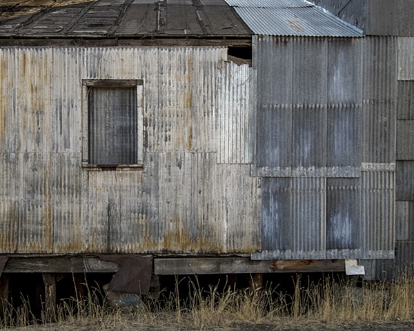 Corrugated Siding, Grain Elevator Shed-Midvale, Idaho