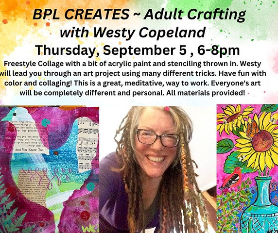 Art Class at the Bradford Public Library, 8/5/24