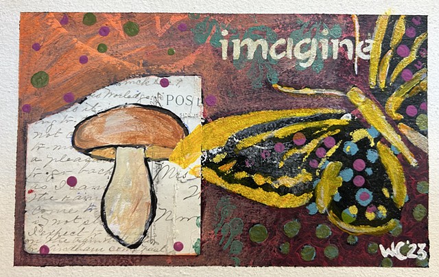 Imagine (Bolete and Butterfly)