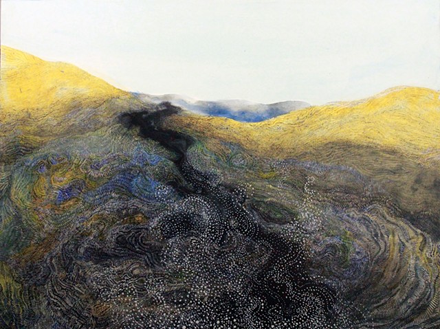 Black lava river landscape by Donna Backues