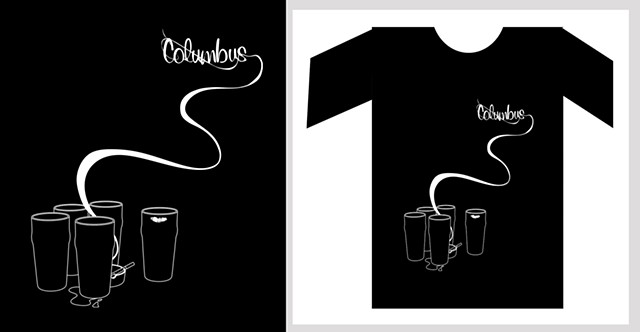 Columbus Band Logo and T-Shirt Design