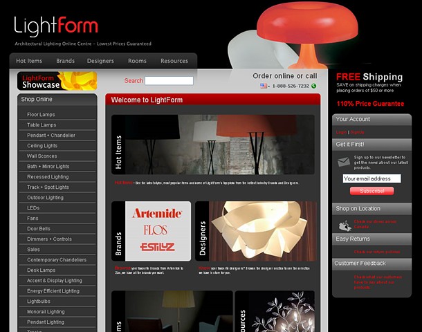 LightForm E-commerce Site
