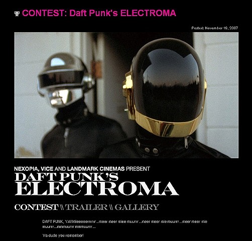 Daft Punk/Vice Records Contest
