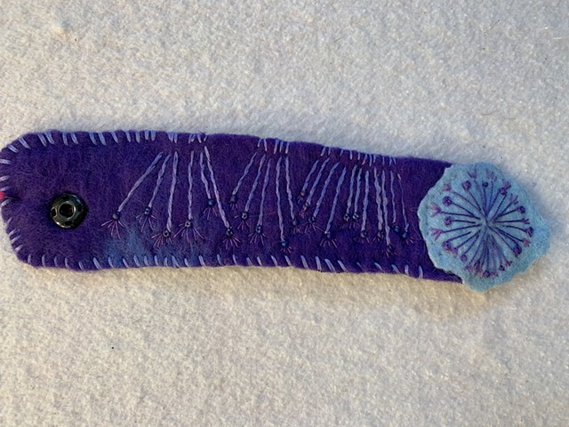 Purple,Blue wrist cuff