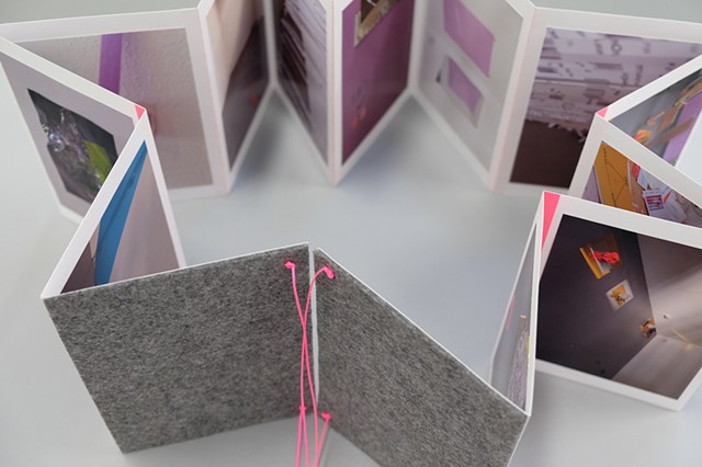 A series of images as a book or object