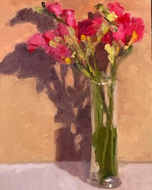 Glowing Pink Freesias