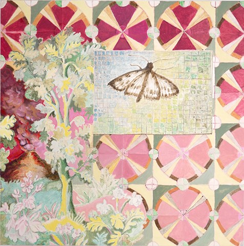 Pink volcano pattern