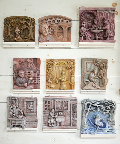 Clay relief group
