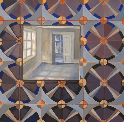 Pattern with Blue Room