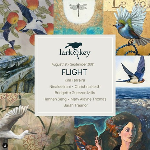 Lark & Key Online Exhibit "Flight" (posted 8.2.2024)