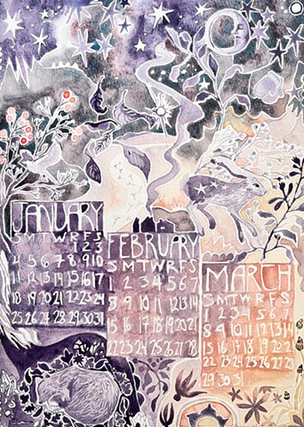 2026 Art Calendar (detail)