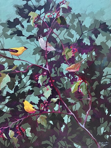 Songbirds in the Hawthorn