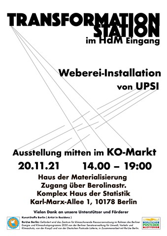 November 20 - December 21 in Berlin: Transformation Station Installation | at HdM