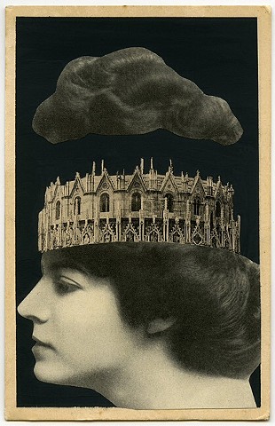 vintage postcard collage