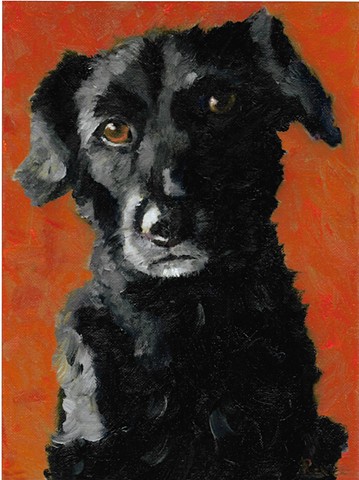 Oil painting of Lab by Karla jo Renee