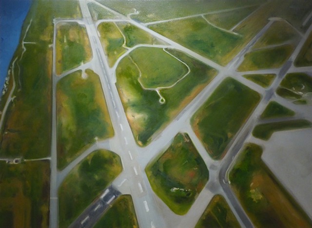 Landing painting by Ben Williamson
