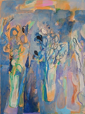 Bleu Flowers