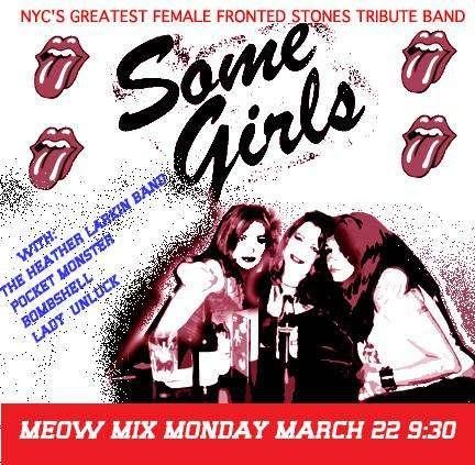 Some Girls flyer for show at Meow Mix